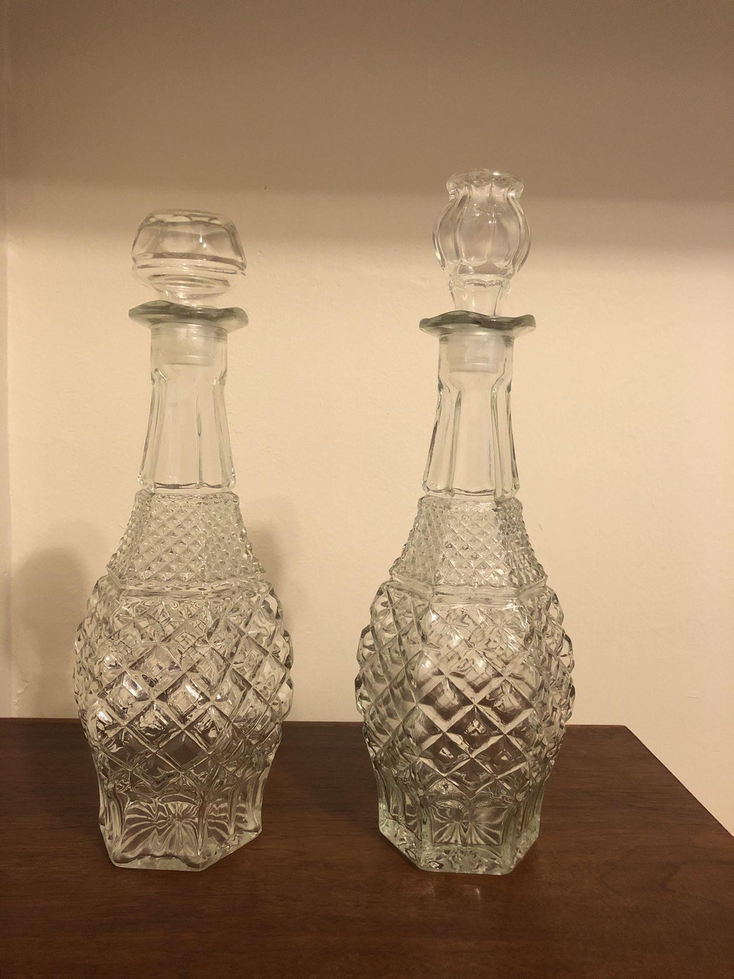 Wine crystal glass containers