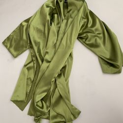 Sweet Glitter Womens Robe-Emerald Green