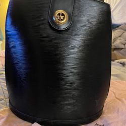 LOUIS VUITTON Epi Leather Black Cluny Shoulder Bag