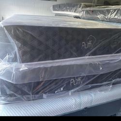 Queen Size Mattress Puffy Memory Foam Firm Of 12” Inches Thick New From Factory and Wrapped in Plastic Same Day Delivery 🚚 