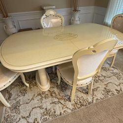 4 Place Formal Dining Room Table