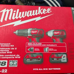 Brand new Milwaukee M18 combo kit