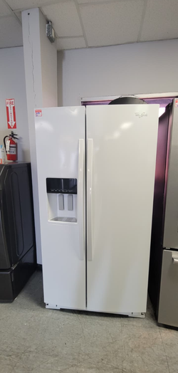 Whirlpool Side‑by‑Side Fridge – Ice & Water Dispenser, White