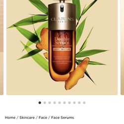 Clarins Paris Double Serum + anti-aging daily day + night moisturizers