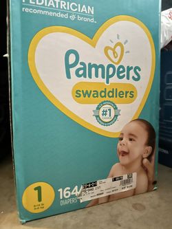 Pampers Size 1 Diapers - 164 Qty