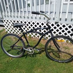 26-in Adult Beach Cruiser Bike With New Chain Ready To Ride Single Speed