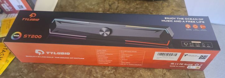 Bluetooth soundbar speakers for desktop, tablets, ipads, phones, gaming New