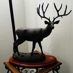 Bronze Mule Deer Statue