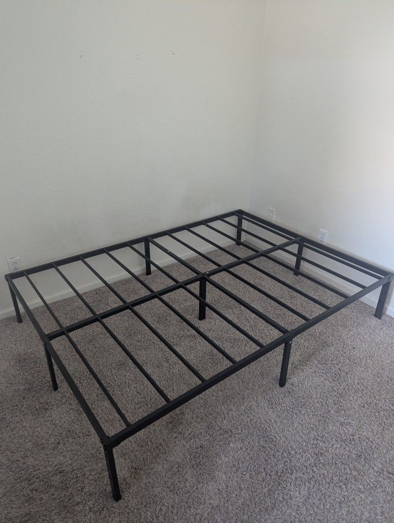 Queen Size Bed Frame, New & Built/Folding 