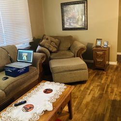 Chair And Ottoman For Sale.