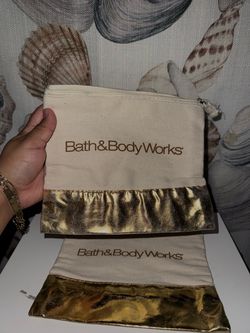 BBW canvas cosmetic bag