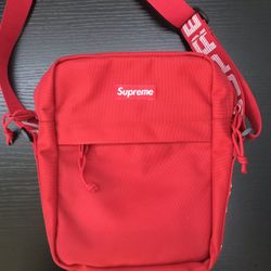 Supreme red shoulder bag