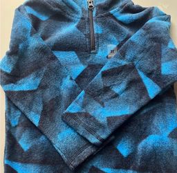 Toddler blue fleece sweater jacket zip up 3T