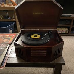 Record Player With 164 Records 