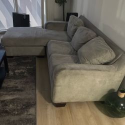 FREE Comfy L Couch W/ Queen Pull Out