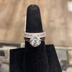 925 Silver Wedding Set Size 6-7-8