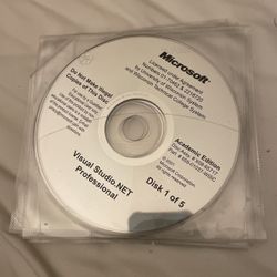 2001 Microsoft Visual Studio.NET professional 