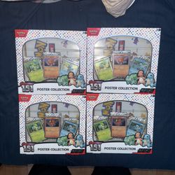Pokemon 151 Poster Collection x4 SEALED
