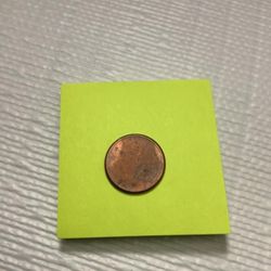 US Mint Error Blank Plan hey Type I smooth edge Penny Planchet! ~(IVID#1316//OFRUP)