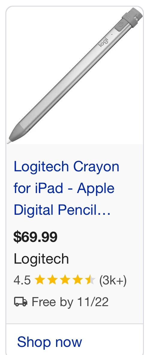 Logitech Pencil For IPad