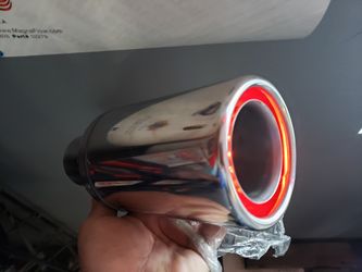 Stainless steel tip woth red led lights