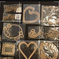 Mixed Media Chipboard Embellishments