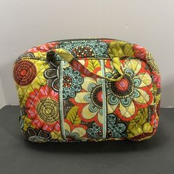 Vera Bradley Womens Hobo Bag Shoulder Strap Multicolor Floral