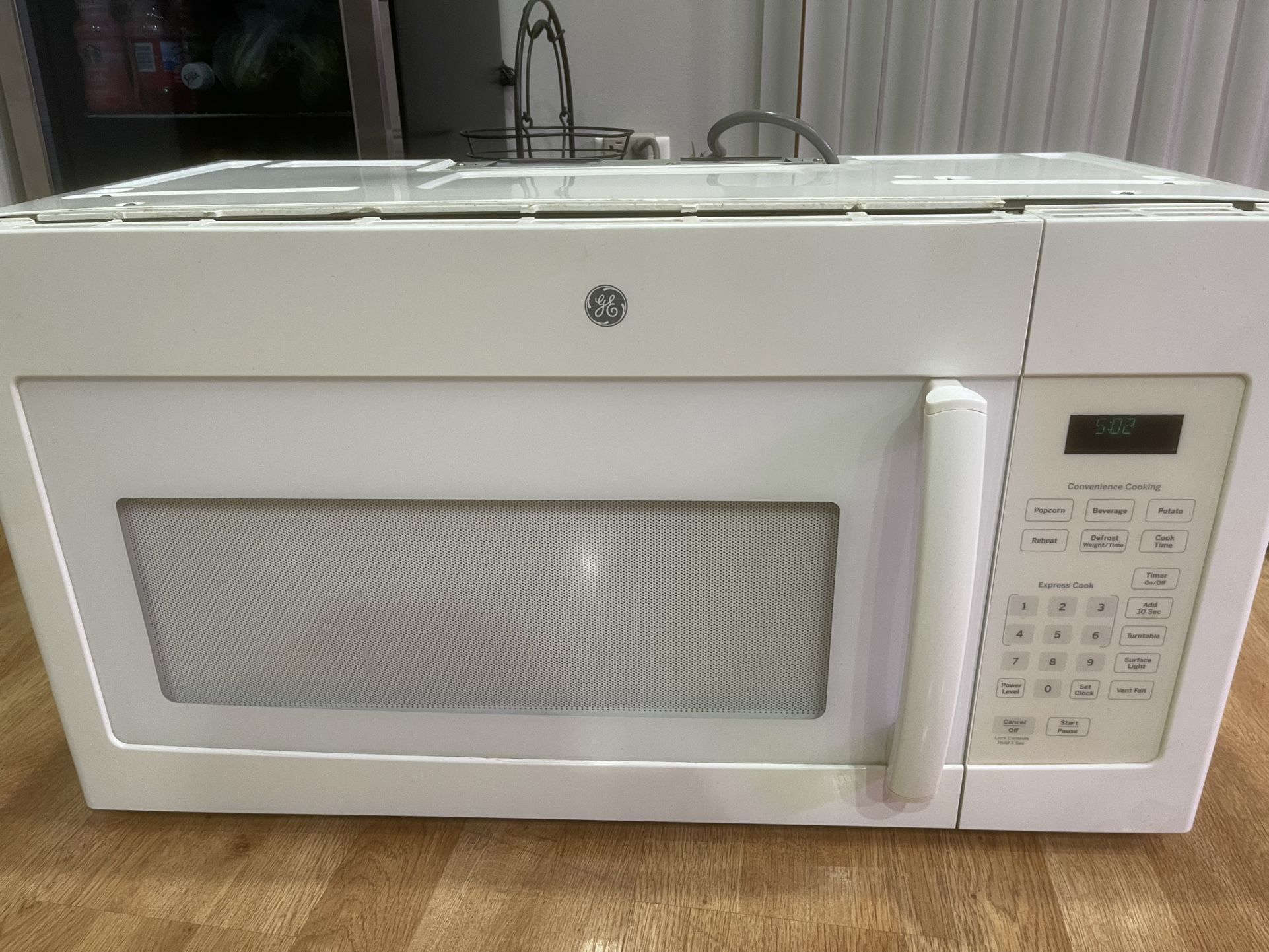 GE over the range microwave,everything is working good and good condition.