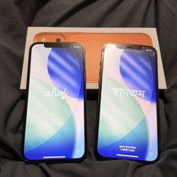 2 iPhones 12 pro, grey 128GB unlocked