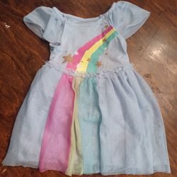 "Cat & Jack" Dress With Rainbow/ Stars 