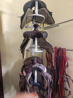 Horse saddles and tacm
