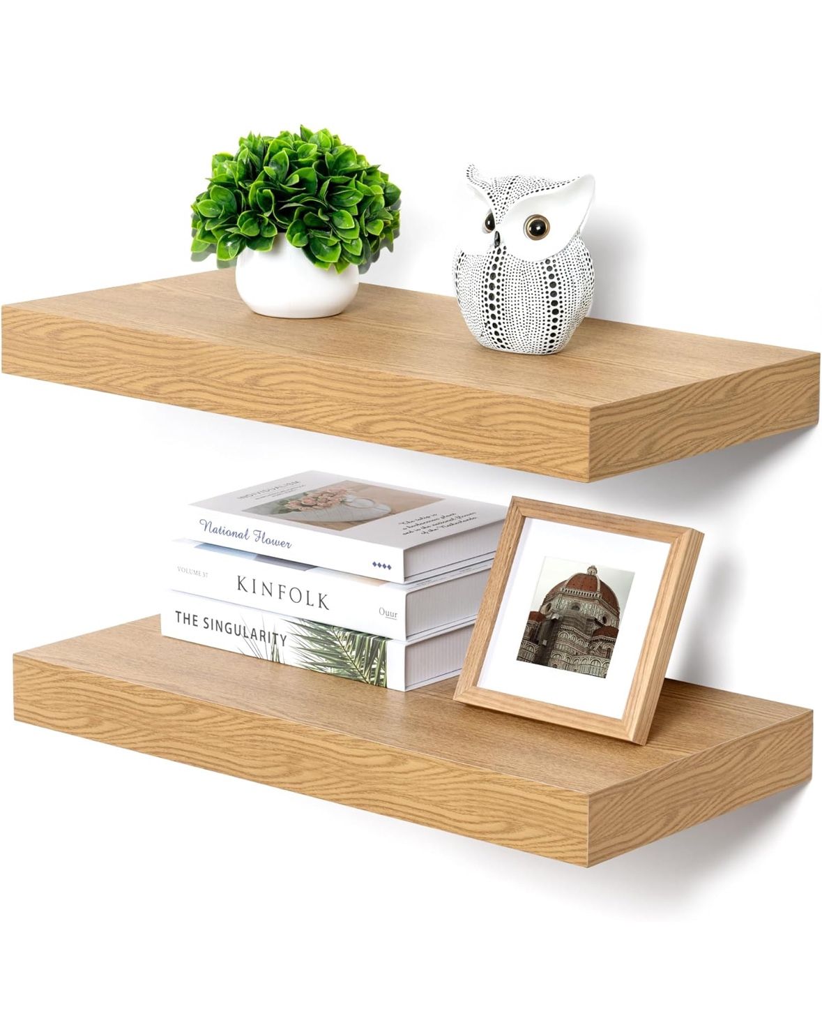 24” Wood Floating Shelves