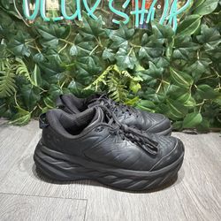 Hoka One One Womens Bondi SR 1110521 BBLC Black Running Shoes Sneakers Size 9