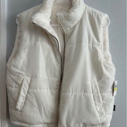 Outerwear Reversible White Vest