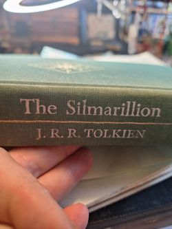 Hardcover copy of the Silmarillion