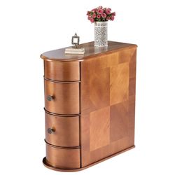 New Side End Table With 2 Drawers vintage look