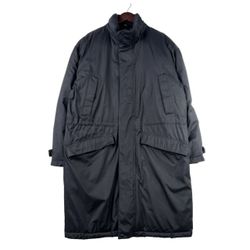 VINTAGE Eddie Bauer Mens Black Coat Sz SMALL