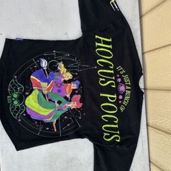 Hocus Pocus Shirt Adult Small Black Disney Parks Spirit Jersey Disneyland Movie