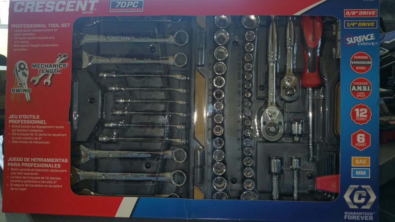 Crescent tool set