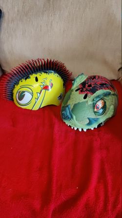 Child Safety Helmet Small Raskullz/T-Rex Slime Good Condition $10 Each
