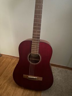 Red Acoustic Guitar