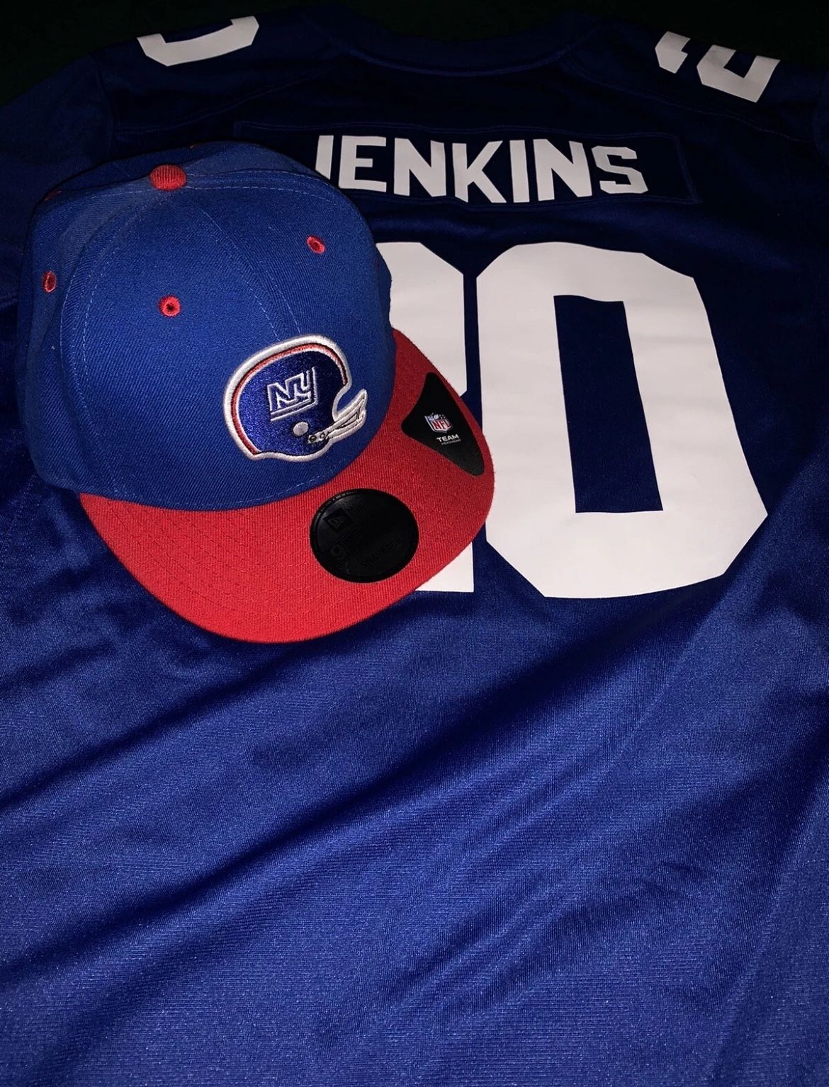 Janoris Jenkins #20 Blue Jersey New York Giants NFL Size XL SnapBack Included