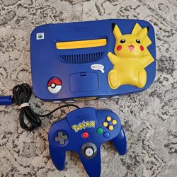 Pikachu Nintendo 64 N64 System