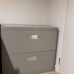 2 Drawer File Cabinet No Key