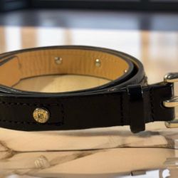 Michael Kors Unisex Genuine Leather Belt Sz M 26-28” Waist Black Designer EUC