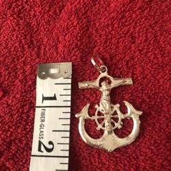 Genuine Silver Anchor Charm