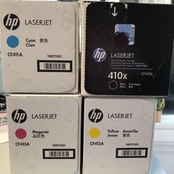 Set Of 4 Laser Jet 410A Series Printer Cartridges 