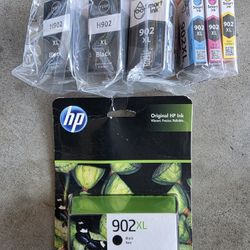 New Hp 902xl Black Cayan Yellow Magenta Ink Cartridge For Printer