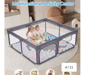 Baby Playpen safe Anti-Fall Play Yard with Gates