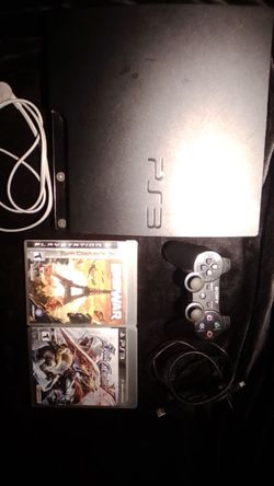 Broken HDMI PS3 slim with 2 games